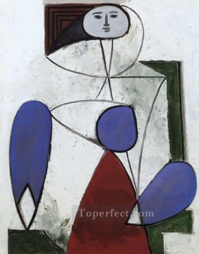 Mujer en un sillón cubista de 1932 Pablo Picasso Pinturas al óleo